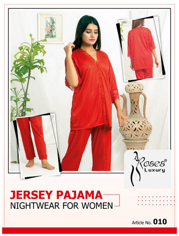 Roses Luxury 2-Piece Pajama Nightwear Set